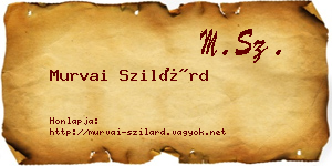 Murvai Szilárd névjegykártya